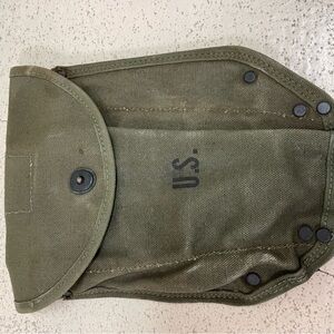 Olive Green Canvas Pouch